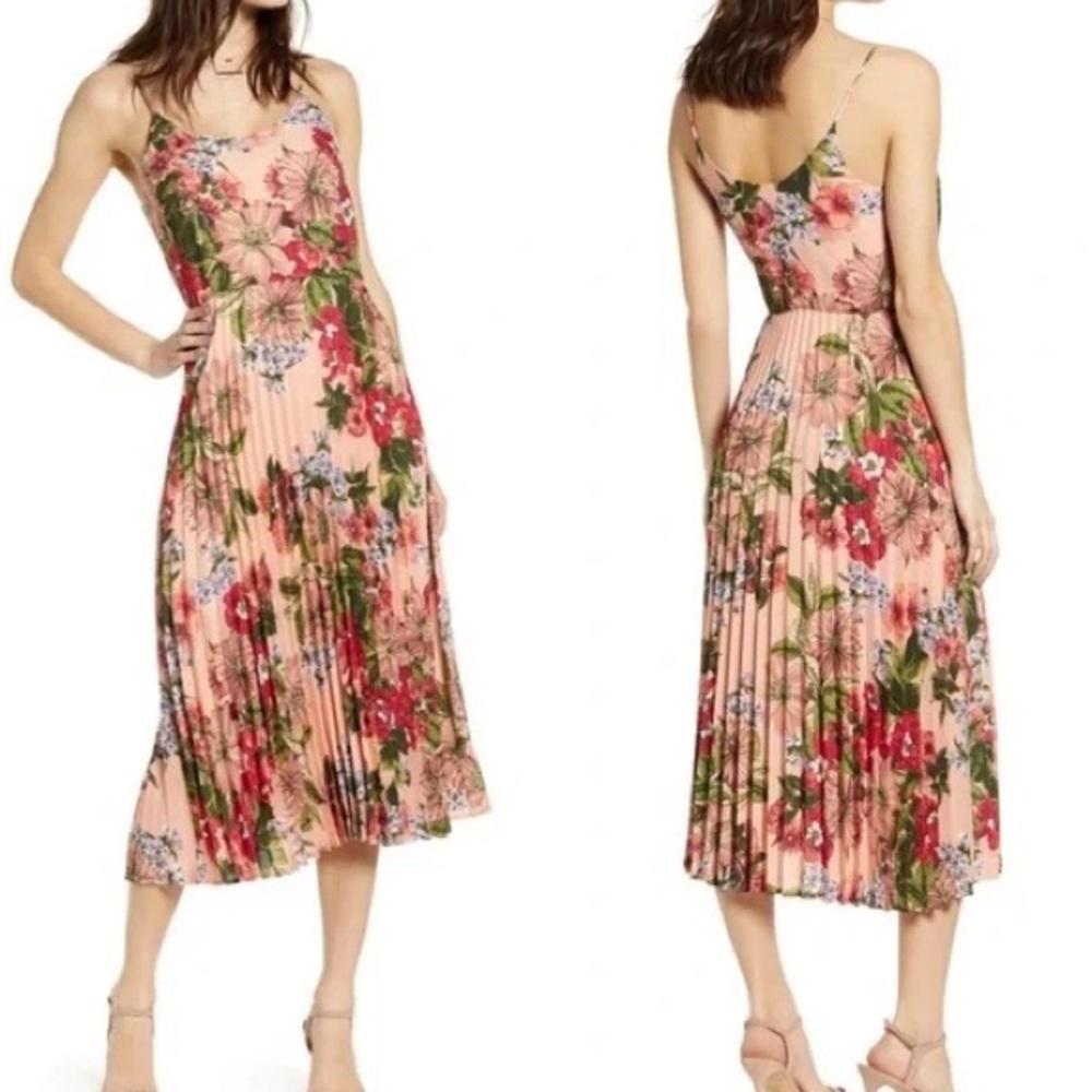 Leith Blush floral Dress size Medium
